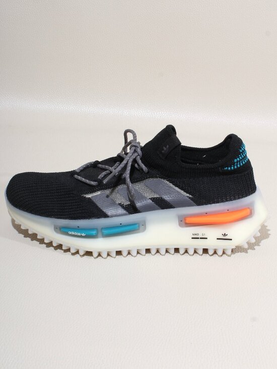 Adidas Originals NMD_S1 Shoes Mens Size 10 Core Black Orange Teal Blue FZ5706 main image 4